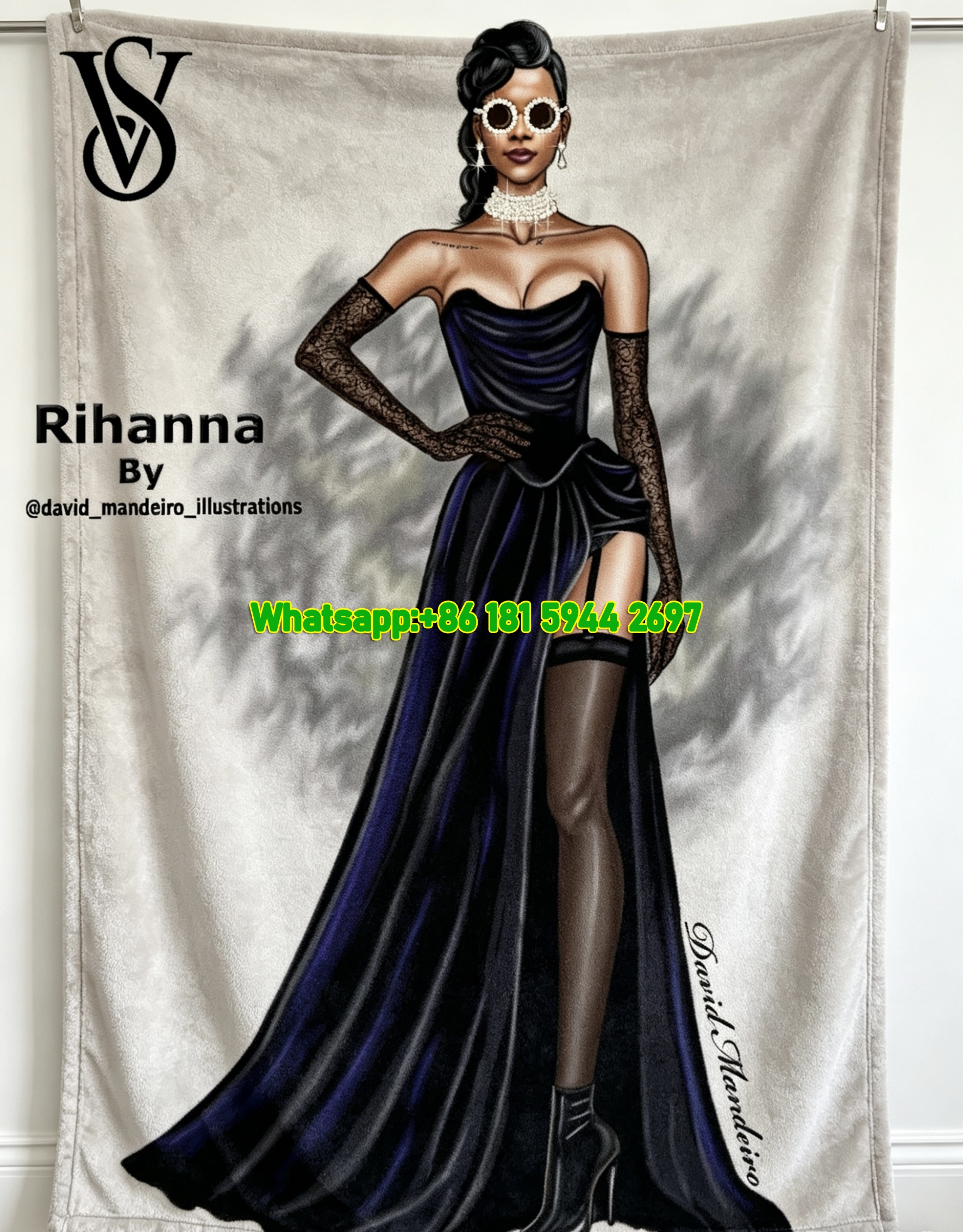 Victoria's Secret Irina Shayk Fleece Throw Blanket V125